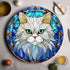 Cat Persian Glass Suncatcher Worktop Saver